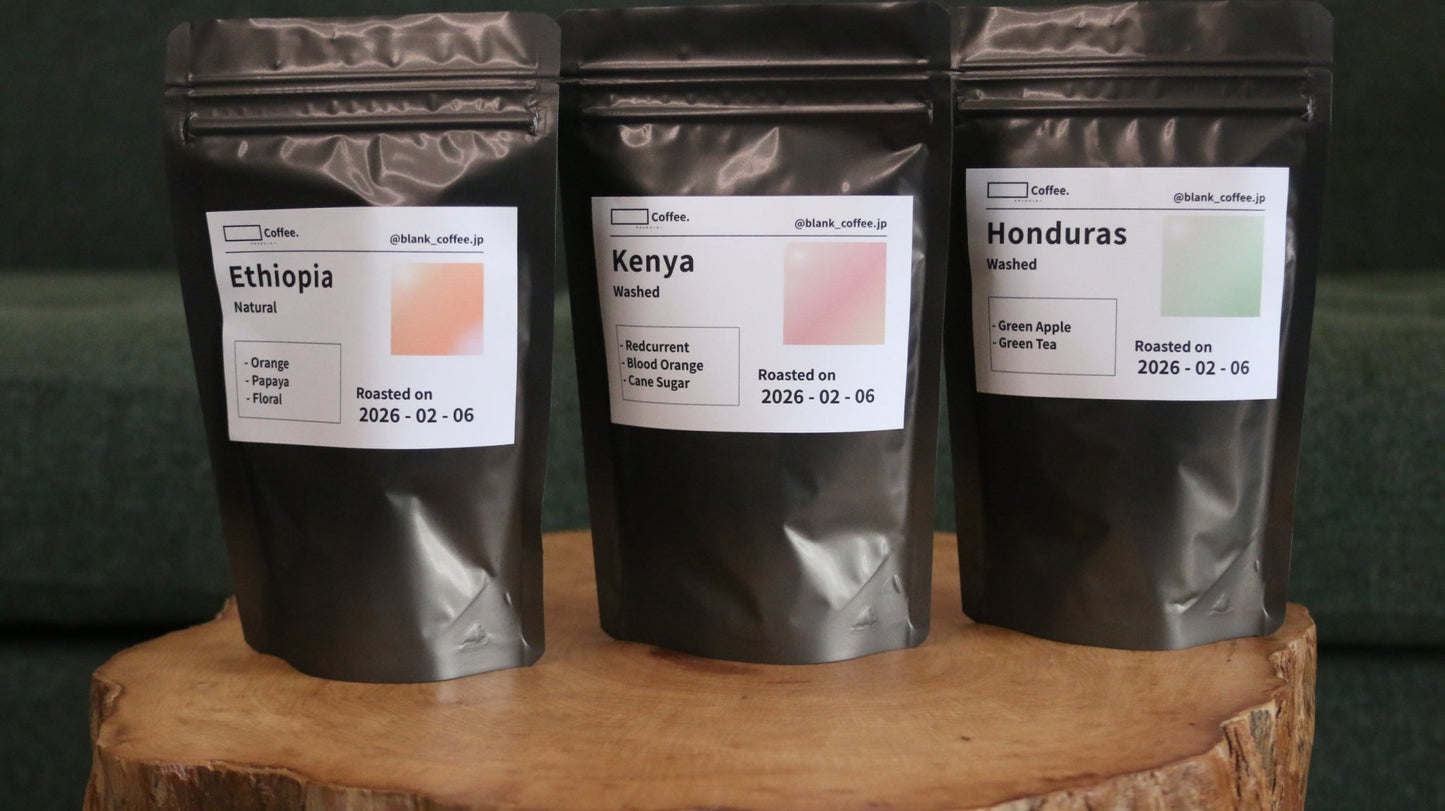 浅煎りバッチ100g × 3袋 (合計300g) 【送料無料】 - Blank_Coffee